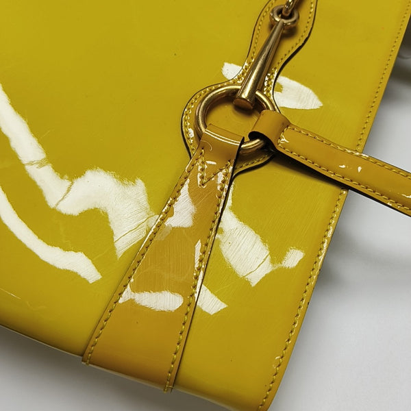 Bright Bit Patent Leather Yellow