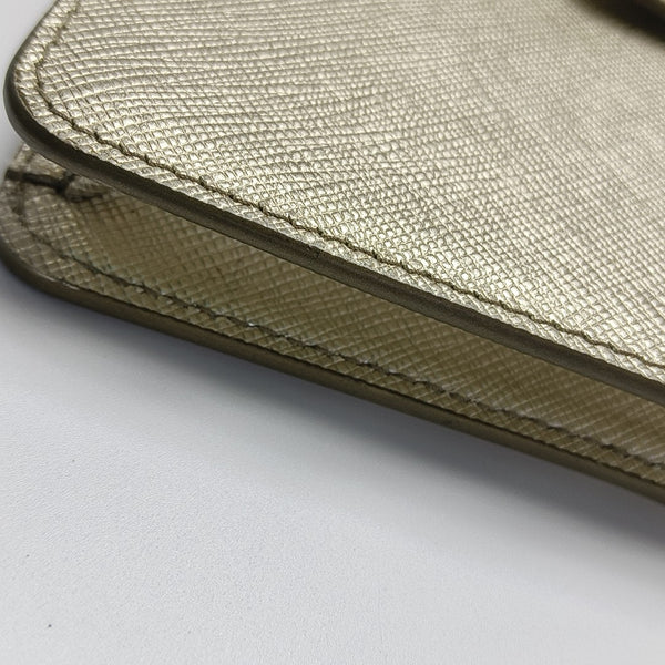 Saffiano Calfskin Shoulder Bag Beige