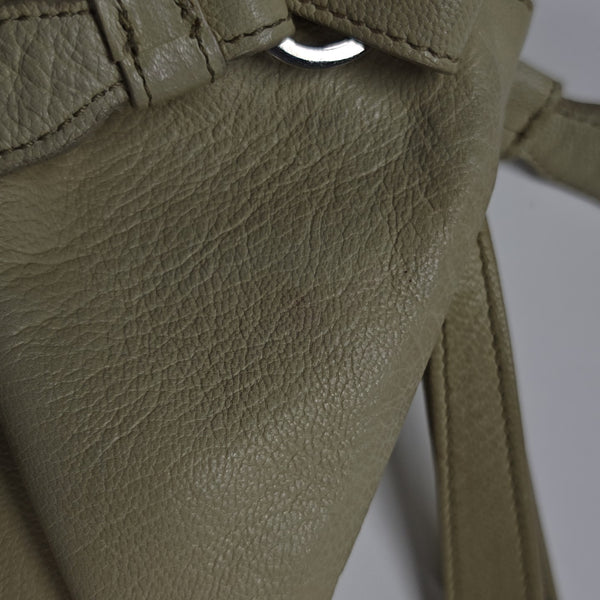 Lambskin Top Handle Bag Yellow