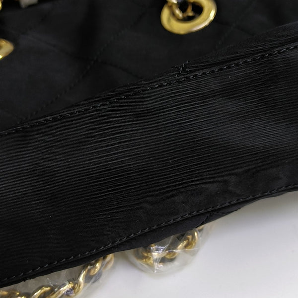 Nylon Quilted Nylon Black