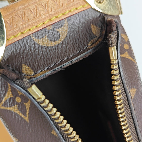 SIDE TRUNK MM Monogram Coated Canvas Brown