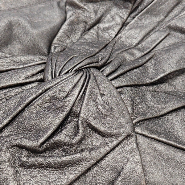 Calfskin Top Handle Bag Gray