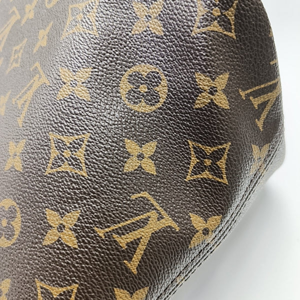 NEVERFULL MM Monogram Coated Canvas Brown