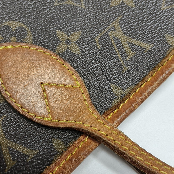 NEVERFULL MM Monogram Coated Canvas Brown