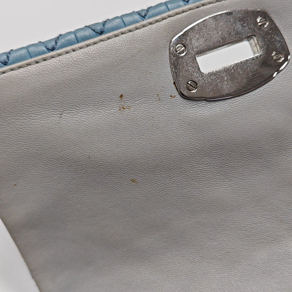Crystal Quilted Lambskin Blue