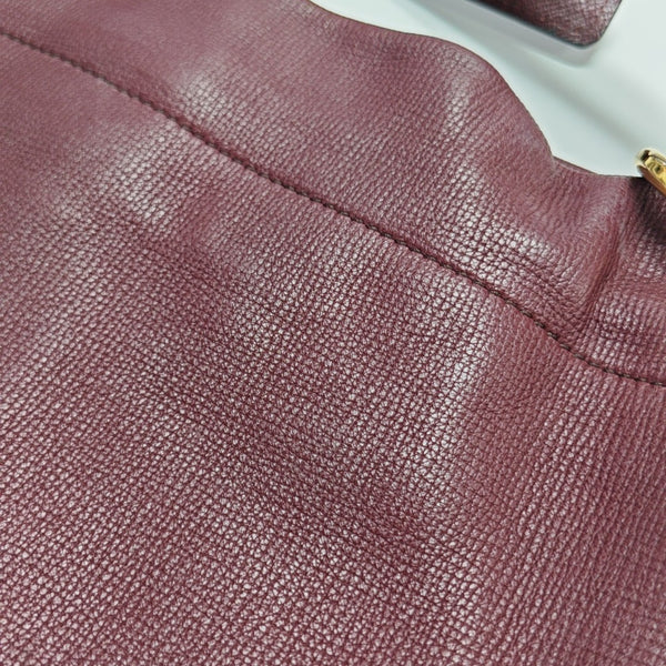 Calfskin Shoulder Bag Red