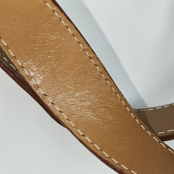 Coated Canvas Tote Bag Brown
