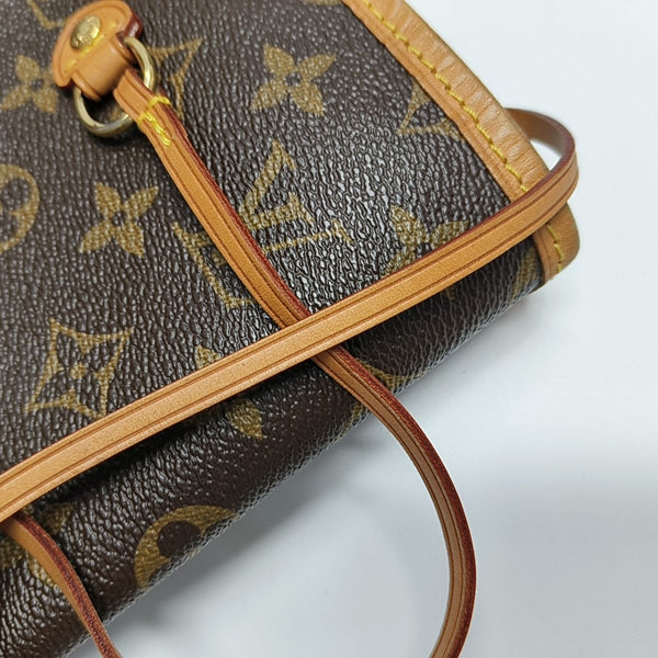 NEVERFULL GM Monogram Coated Canvas Brown