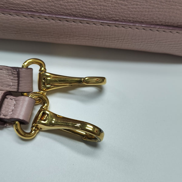 The Banner Medium Calfskin Pink