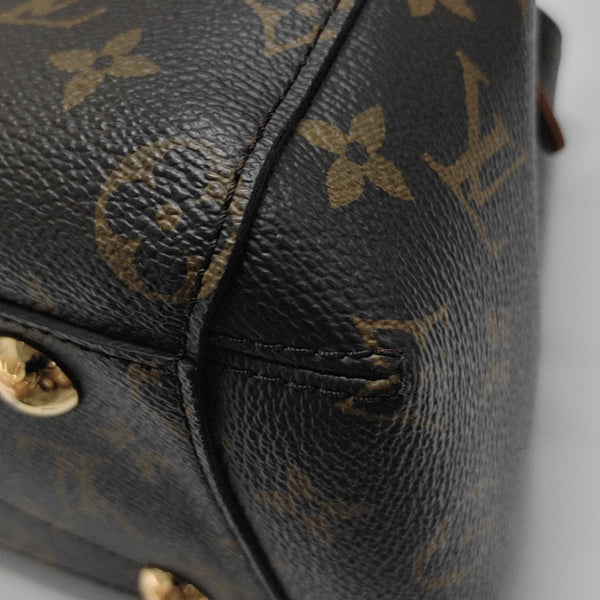 MONTAIGNE BB Monogram Coated Canvas Brown