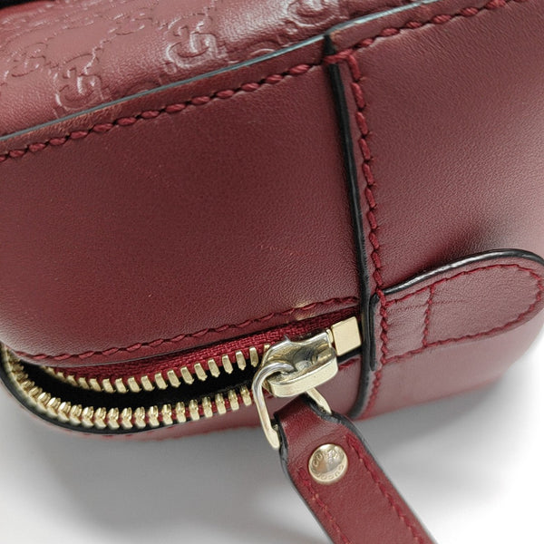 Ligne Shima Monogram Calfskin Red