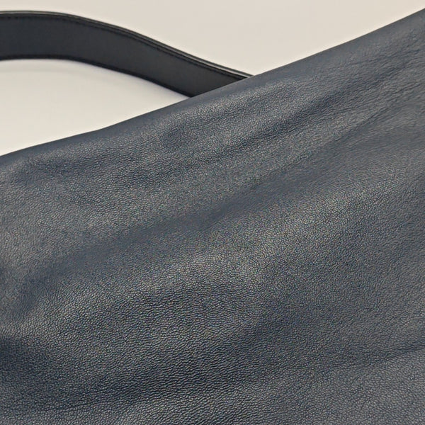 Calfskin Shoulder Bag Blue