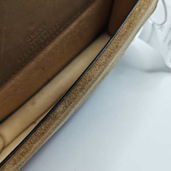 Dionysus Super Mini Monogram Coated Canvas Beige