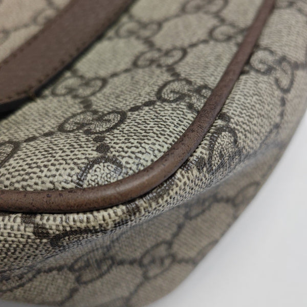 Monogram Coated Canvas Crossbody Bag Brown