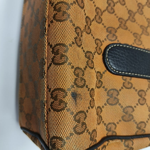 Monogram Canvas Top Handle Bag Orange