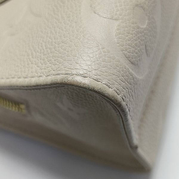 ONTHEGO EAST WEST PM Monogram Calfskin White