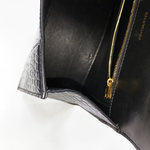 Hourglass S Calfskin Black