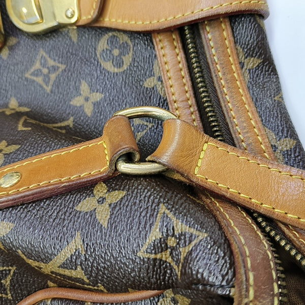 STRESA Monogram Coated Canvas Brown