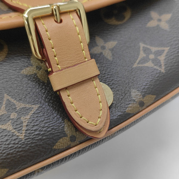 DIANE Monogram Coated Canvas Brown