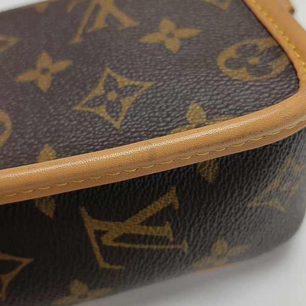 DIANE Nano Monogram Coated Canvas Brown