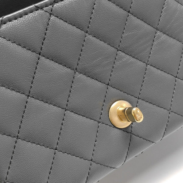 CLASSIC FLAP Mini Quilted Lambskin Gray