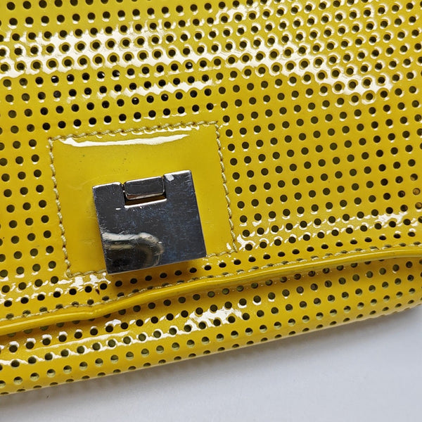 Leather Shoulder Bag Yellow