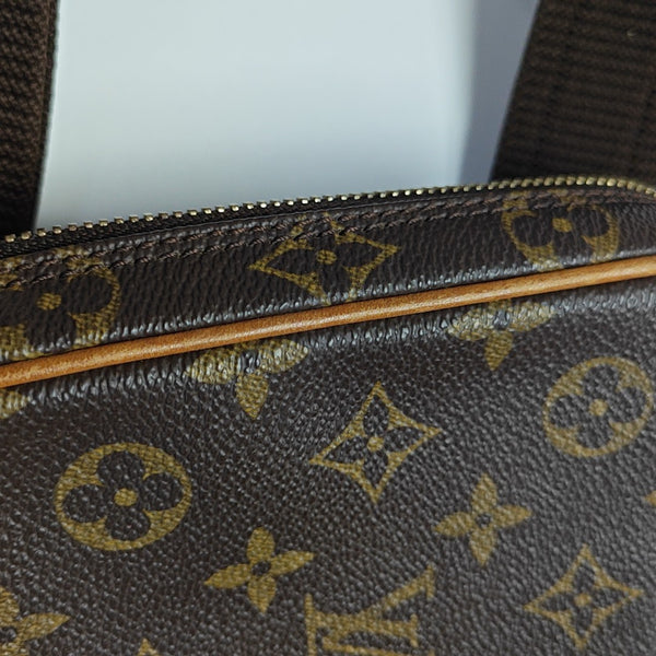 GANGE Monogram Coated Canvas Brown