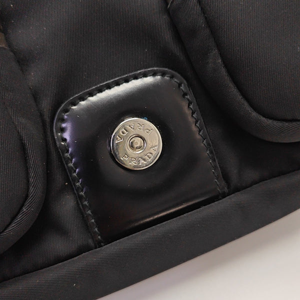 Fabric Shoulder Bag Black