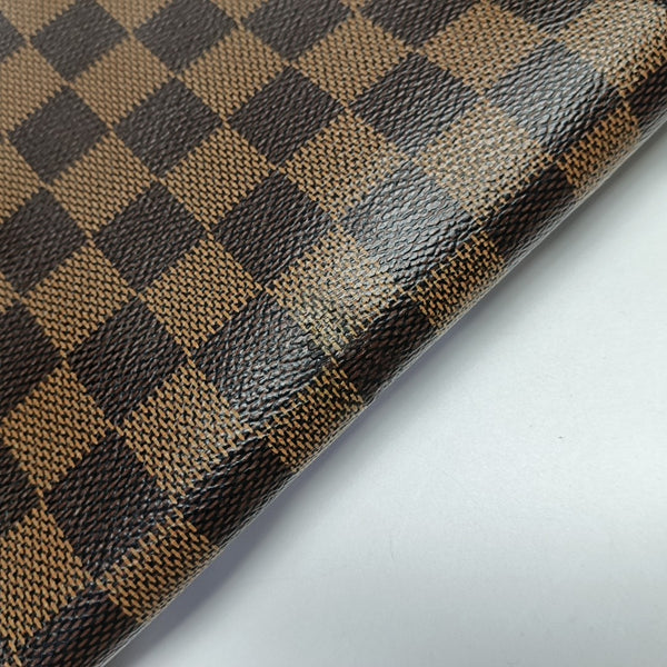 DISTRICT MM Damier Ebene Coated Canvas Brown