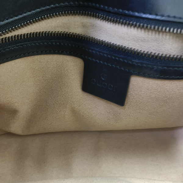 GG Marmont Small Quilted Calfskin Black