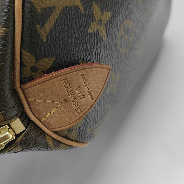 SPEEDY 30 Monogram Coated Canvas Brown