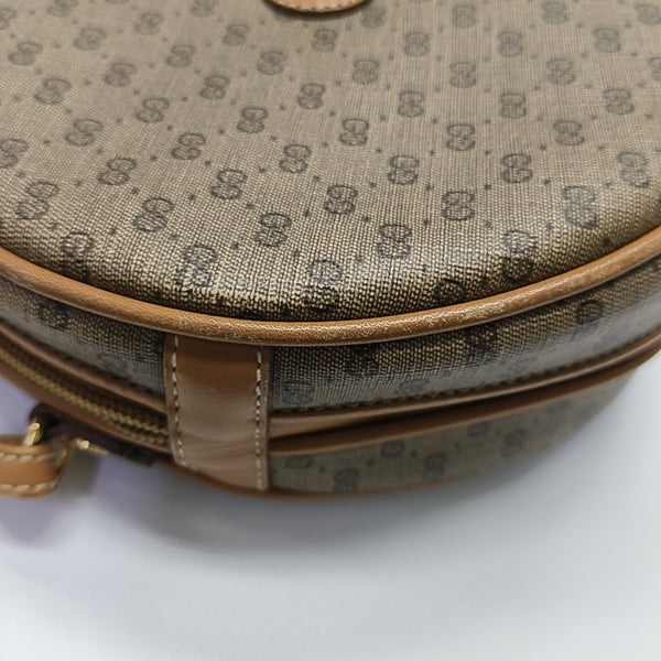 Monogram Coated Canvas Shoulder Bag Brown