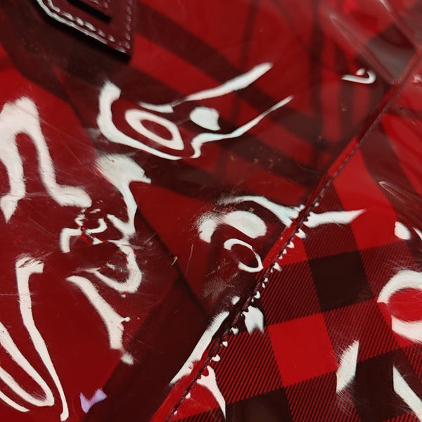 Plastic Tote Bag Red