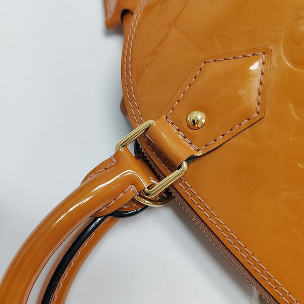 ALMA BB Monogram Patent Leather Yellow