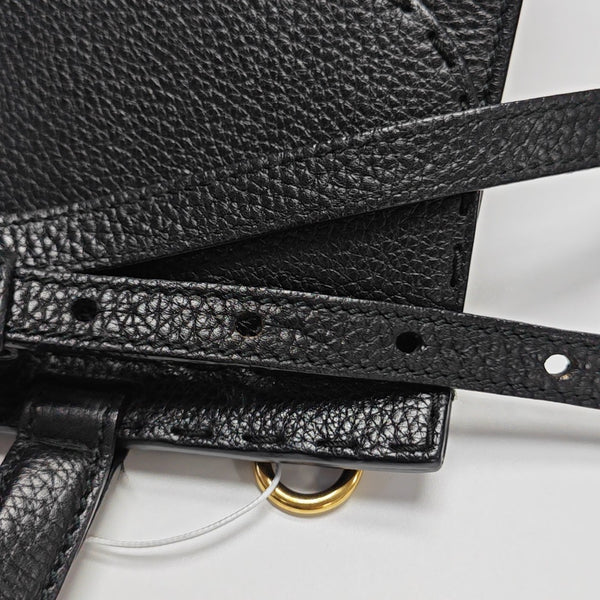 GG Marmont Top Handle Large Calfskin Black