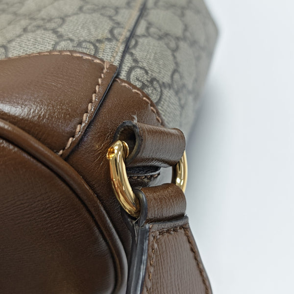 Monogram Coated Canvas Backpack Black
