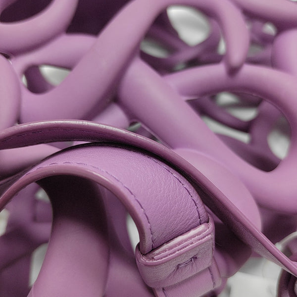 Special Material Shoulder Bag Purple