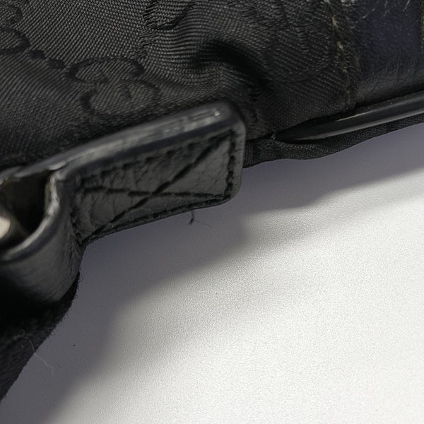 Monogram Nylon Shoulder Bag Black