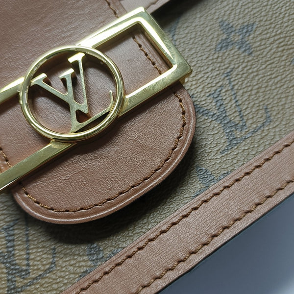 DAUPHINE MM Monogram Coated Canvas Brown