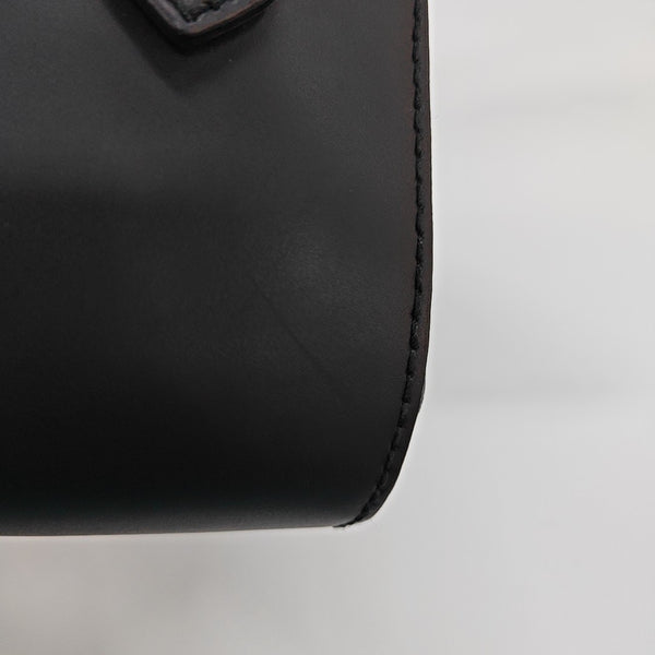 Monogram Coated Canvas Shoulder Bag Black