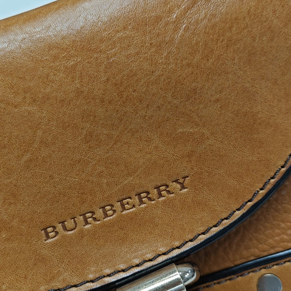 Calfskin Shoulder Bag Brown