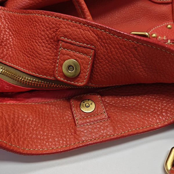 Calfskin Tote Bag Red