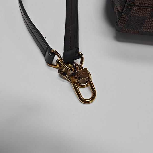 CROISETTE Damier Ebene Coated Canvas Brown