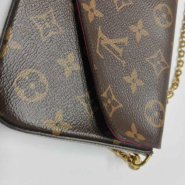 FÉLICIE Monogram Coated Canvas Brown