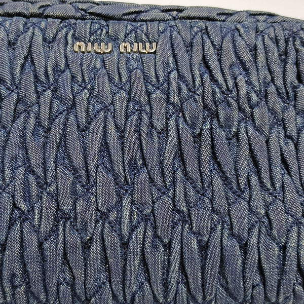 Crystal Quilted Denim Blue