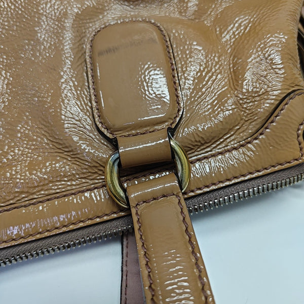 Soho Small Patent Leather Beige