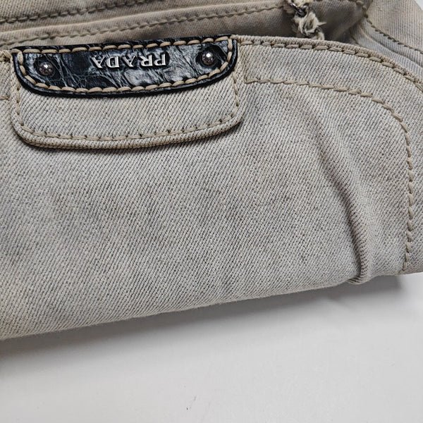 Canvas Shoulder Bag Beige