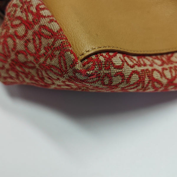 Monogram Canvas Shoulder Bag Red