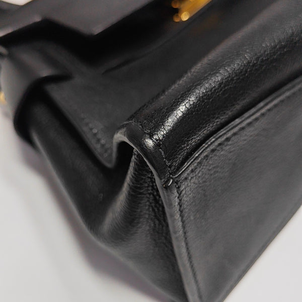 Calfskin Shoulder Bag Black
