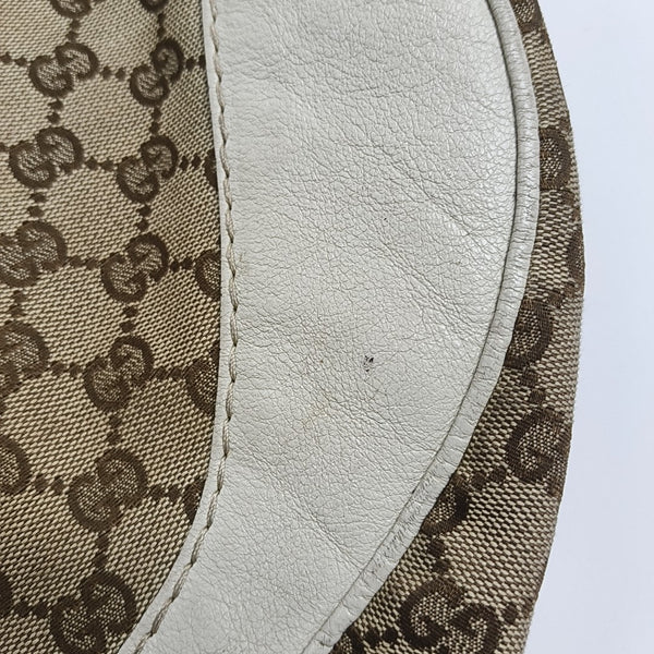 Monogram Canvas Shoulder Bag Beige